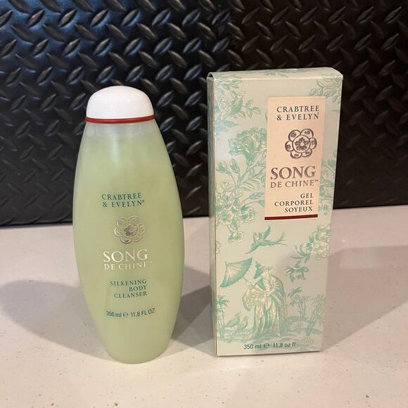 VINTAGE 1997 Crabtree & Evelyn Song De Chine Silkening Body Cleanser 350 ML 11.8 - Picture 2 of 5